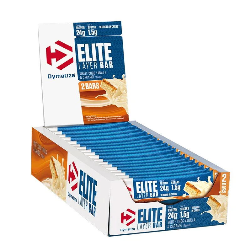 Elite Layer Bar 18 x 60g (=2x30g) Riegel von Dymatize