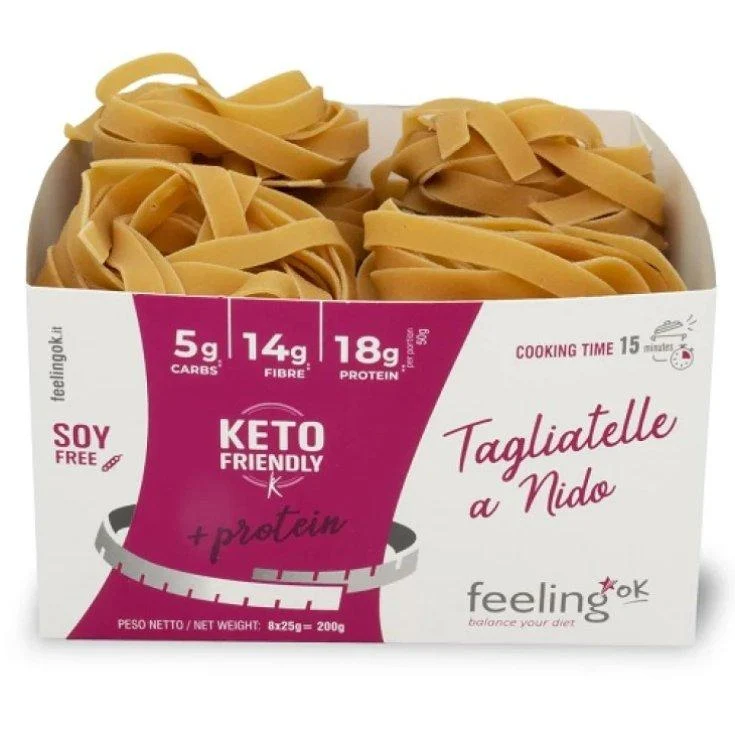 Protein Nudeln Tagliatelle a Nido + Protein 200g von Feeling OK
