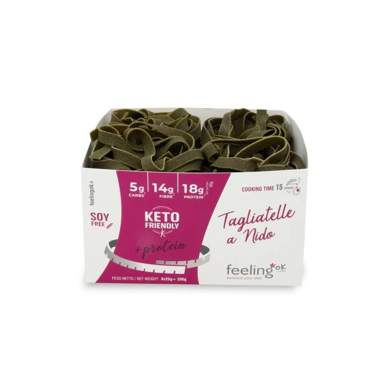 Protein Nudeln Tagliatelle a Nido + Protein 200g von Feeling OK