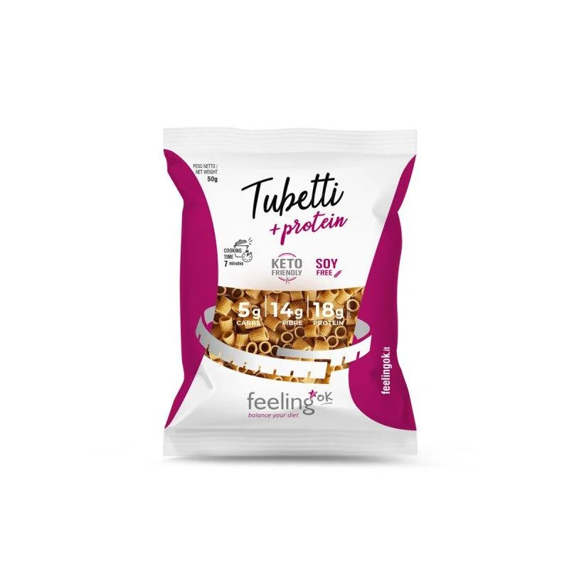 Protein Nudeln Tubetti + Protein 50g Beutel von Feeling OK