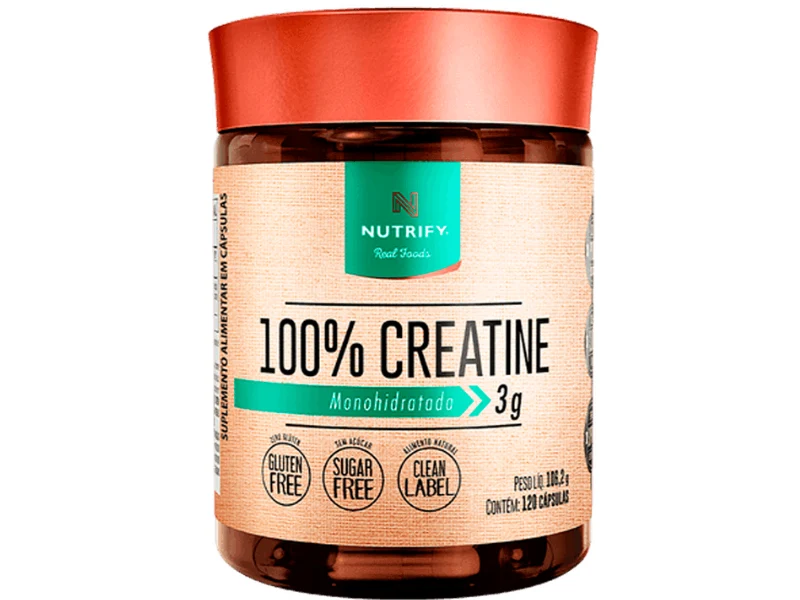 CREATINA 100% 120CAPS - NUTRIFY