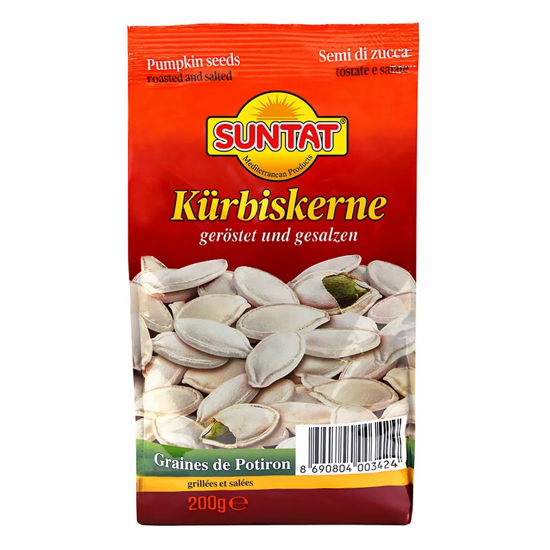 SUNTAT Kürbiskerne geröstet und gesalzen (2x200g)