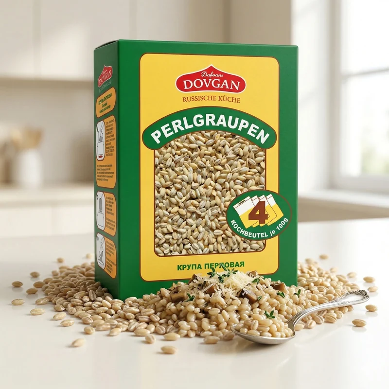 Dovgan Perlgraupen in Kochbeutel - portioniert - 4x100g pro Packung