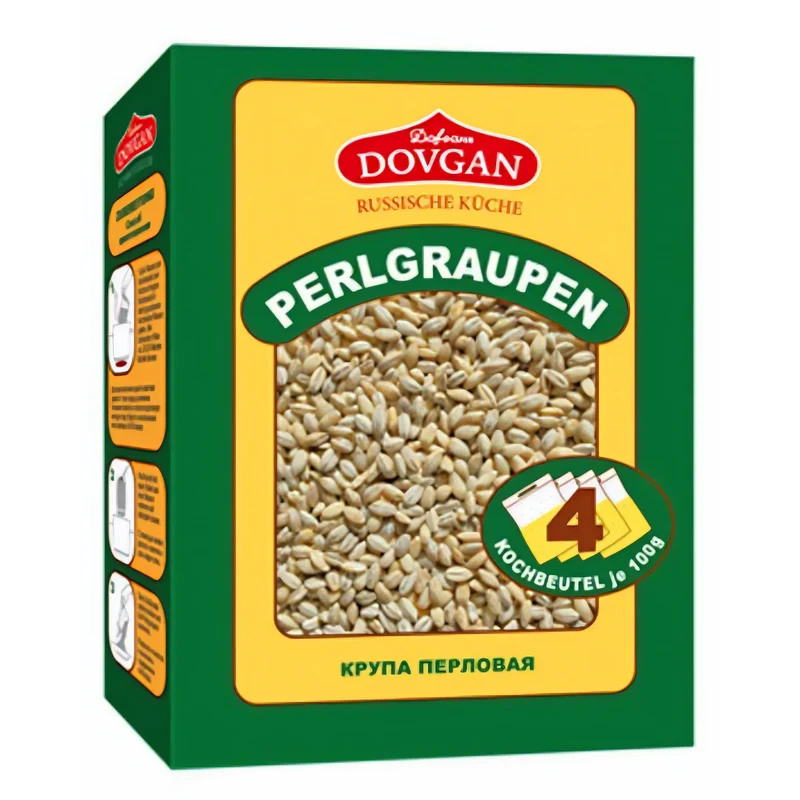 Dovgan Perlgraupen in Kochbeutel - portioniert - 4x100g pro Packung
