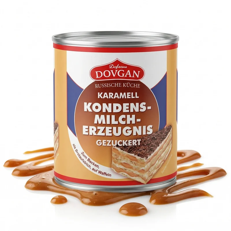 DOVGAN Gezuckertes Kondensmilcherzeugnis - Karamell (6x397g)
