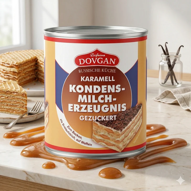 DOVGAN Gezuckertes Kondensmilcherzeugnis - Karamell (6x397g)