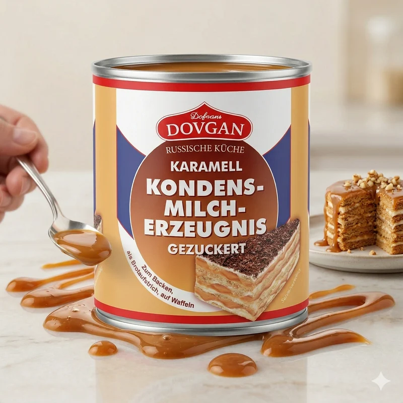 DOVGAN Gezuckertes Kondensmilcherzeugnis - Karamell (6x397g)