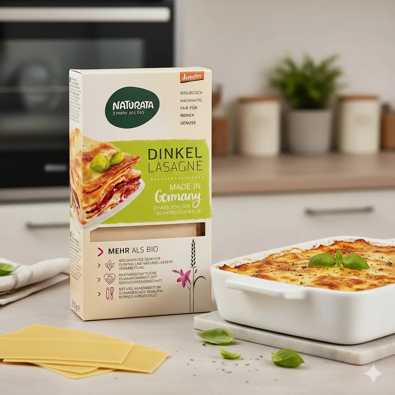 Naturata Bio Dinkel Lasagne Platten HELL - 250g