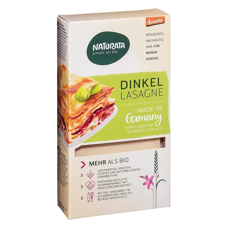 Naturata Bio Dinkel Lasagne Platten HELL - 250g