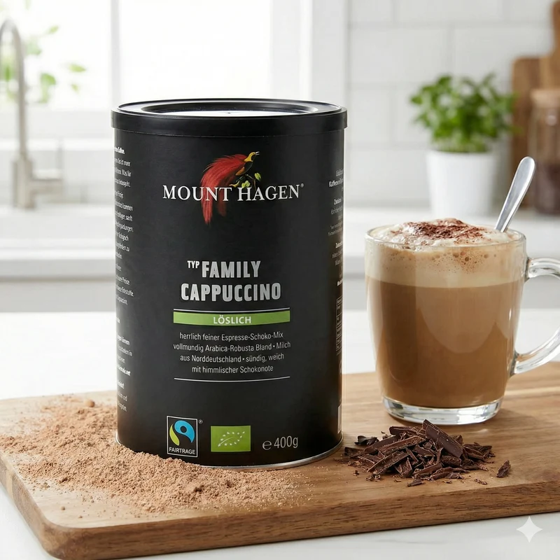 Mount Hagen Bio Cappuccino - 400g Dose