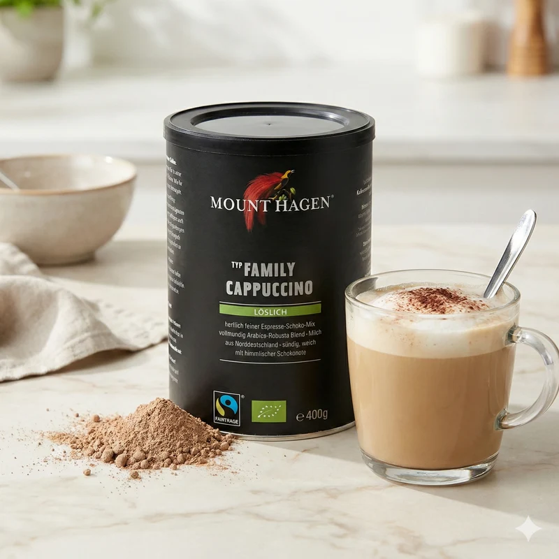 Mount Hagen Bio Cappuccino - 400g Dose