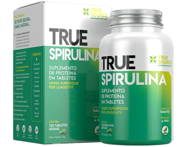 SPIRULINA 120 TABLETES - TRUE SOURCE