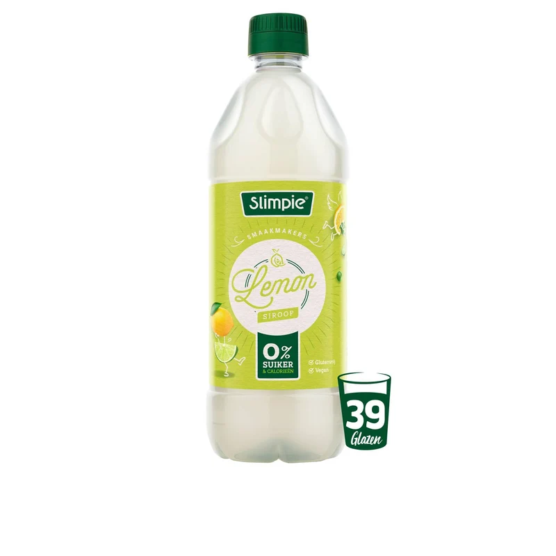 Zuckerfreier Limonaden - Sirup 6 x 650ml Flasche von Slimpie