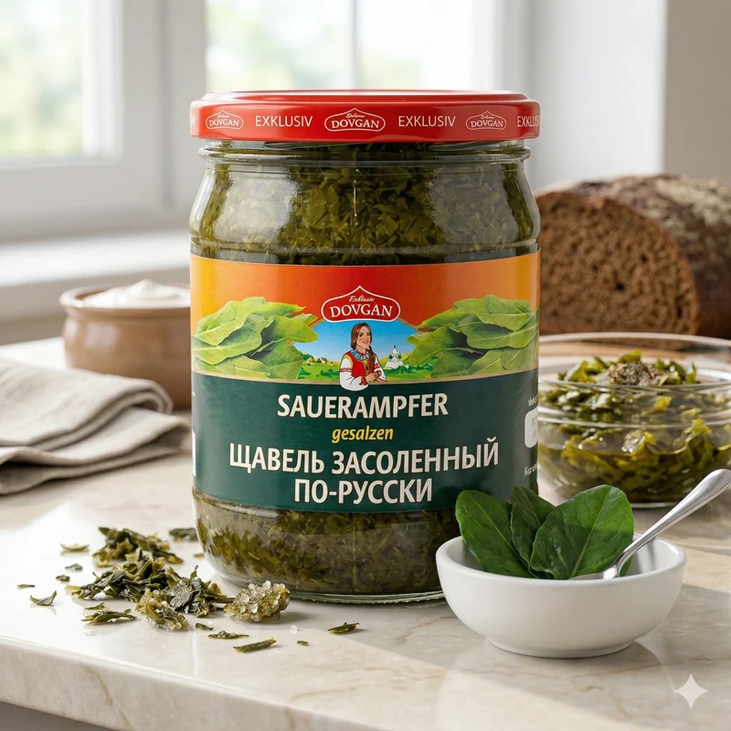 DOVGAN Sauerampfer gesalzen 280g Glas