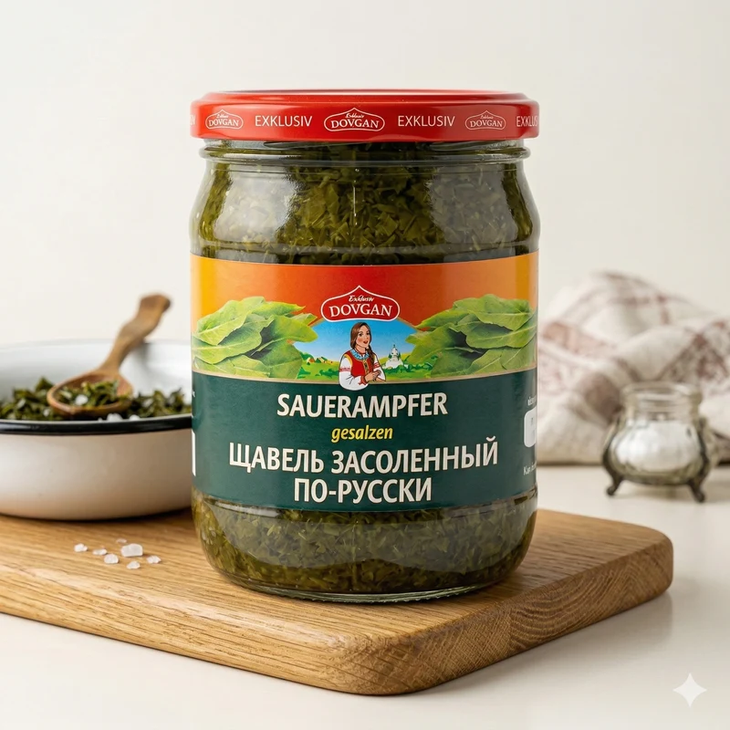 DOVGAN Sauerampfer gesalzen 280g Glas
