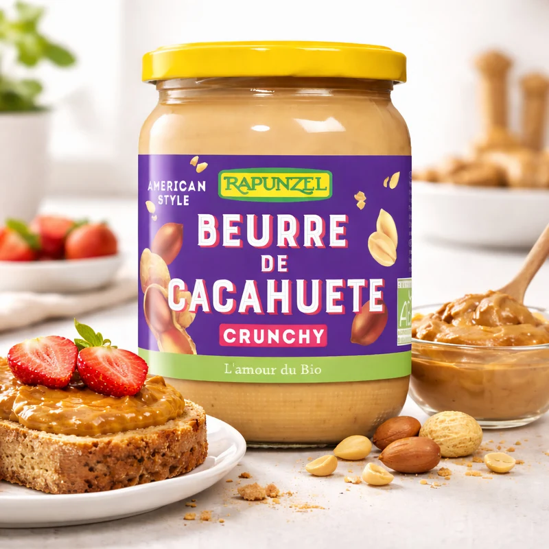 Rapunzel Bio Peanutbutter Crunchy 500g