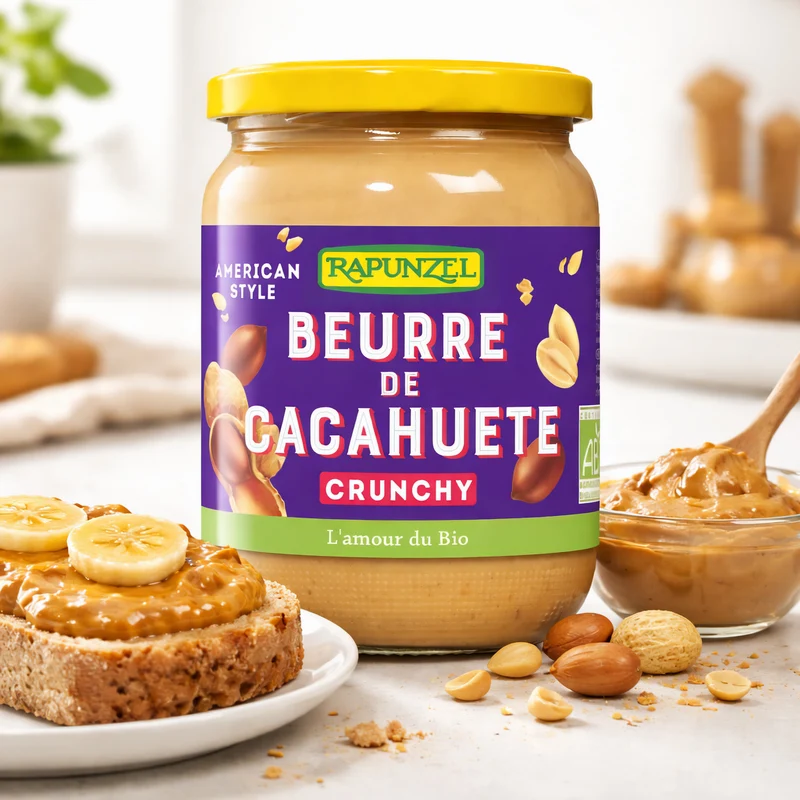 Rapunzel Bio Peanutbutter Crunchy 500g