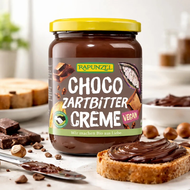 Rapunzel Bio Choco Creme - Zartbitter Schokoaufstrich 500g