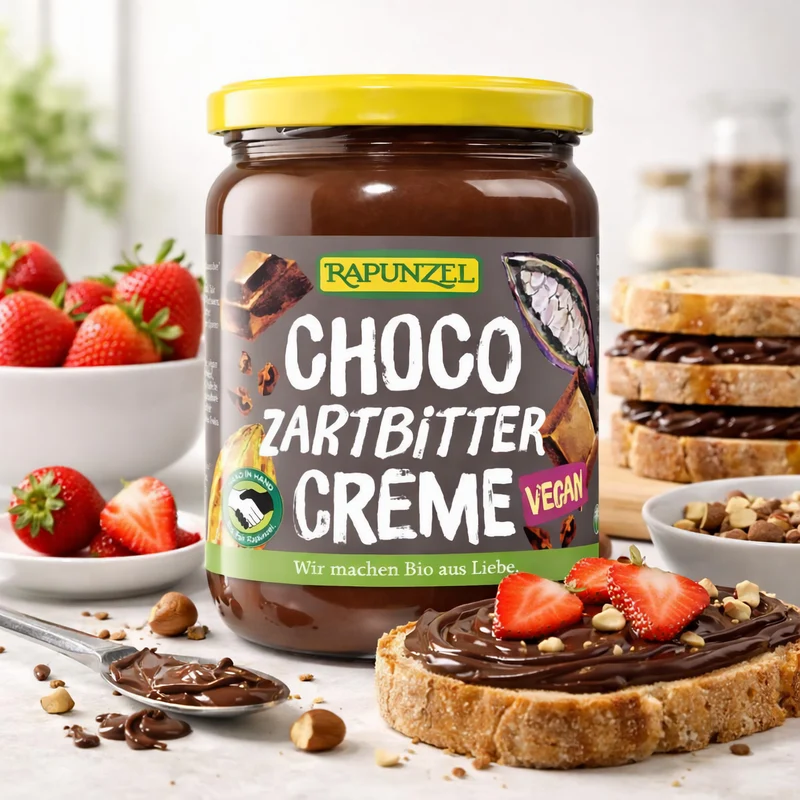 Rapunzel Bio Choco Creme - Zartbitter Schokoaufstrich 500g