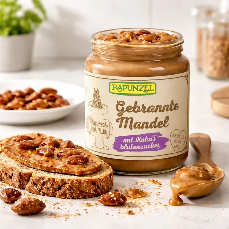 Rapunzel Bio Gebrannte Mandel Aufstrich mit Kokosblütenzucker - 250g