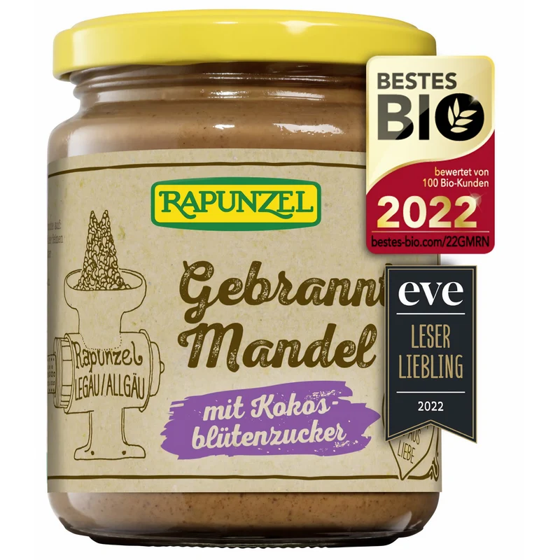 Rapunzel Bio Gebrannte Mandel Aufstrich mit Kokosblütenzucker - 250g