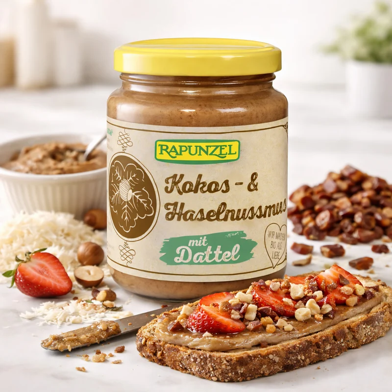 Rapunzel Bio Kokos Haselnussmus mit Dattel - 250g