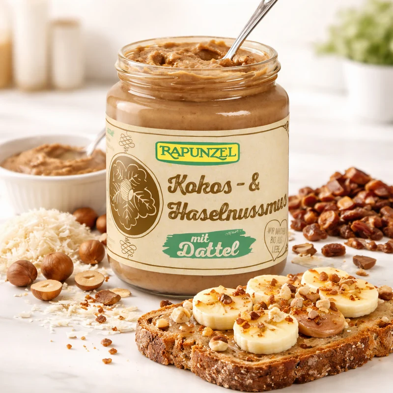 Rapunzel Bio Kokos Haselnussmus mit Dattel - 250g