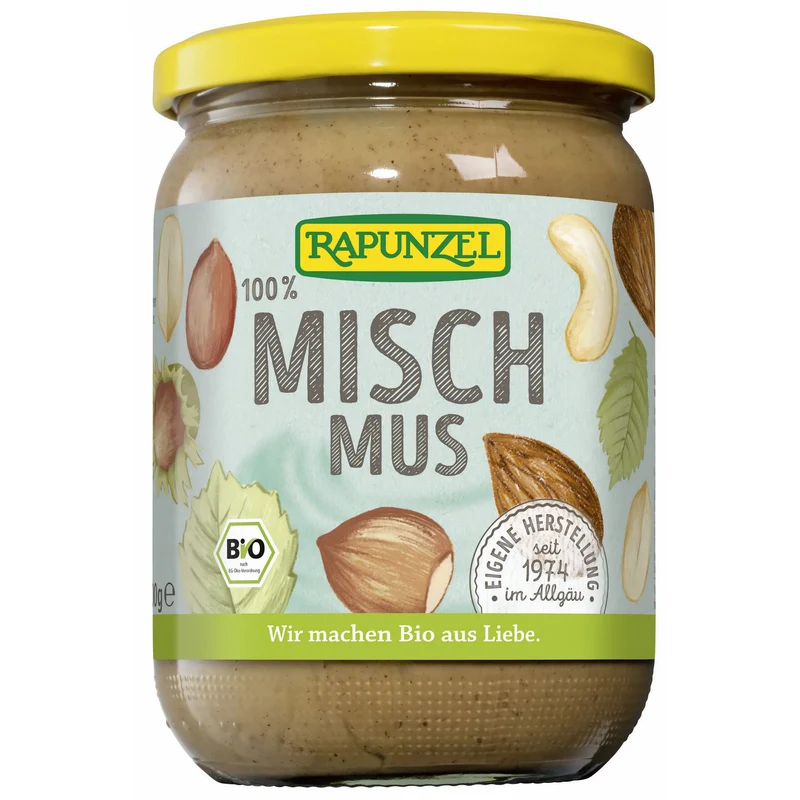 Rapunzel Bio Mischmus 4 Nuts, 500g Glas