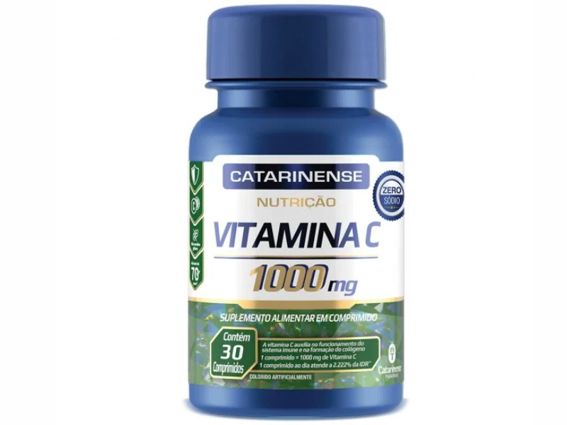 VITAMINA C 1000MG 30COMP - CATARINENSE NUTRICAO