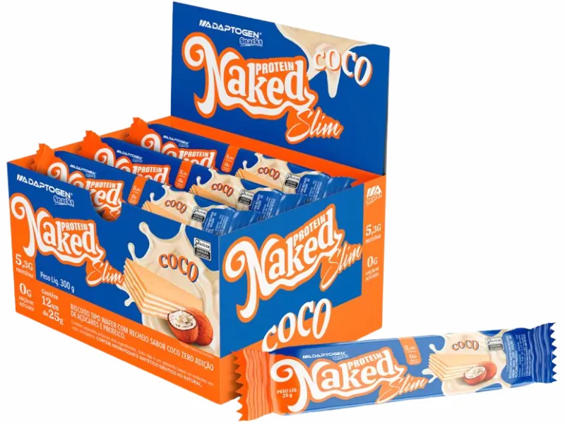 NAKED PROTEIN SLIM CAIXA C/ 12UN 25G - ADAPTOGEN