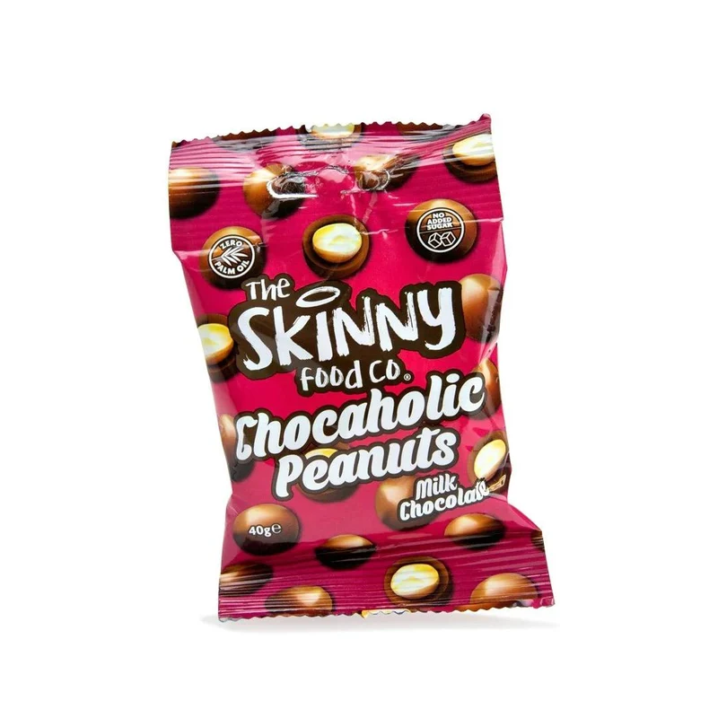 Chocaholic Peanuts 1 x 40g Beutel von Skinny Food