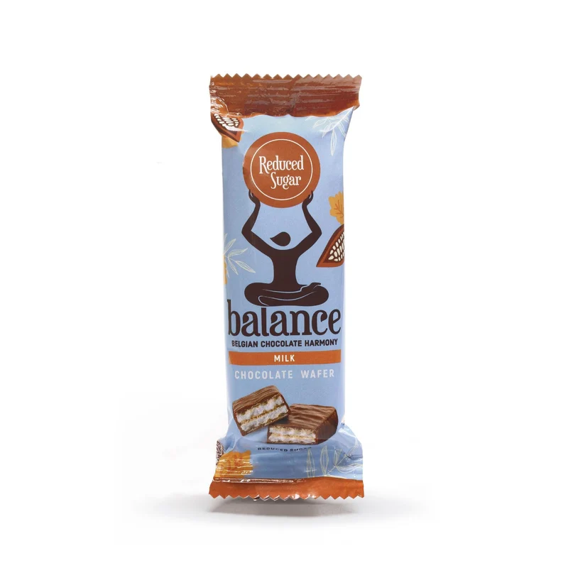 Milk Chocolate Wafer ohne Zuckerzusatz 30g von Balance