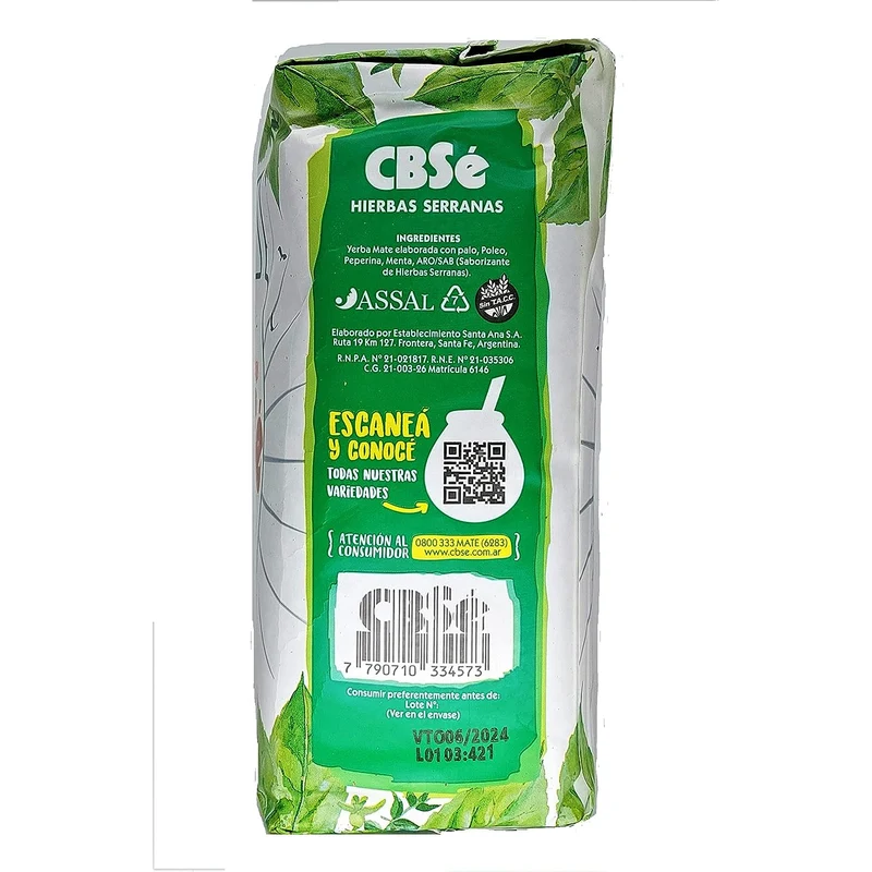 CBSé - Hierbas Serranas - Mate Tee aus Argentinien 500g