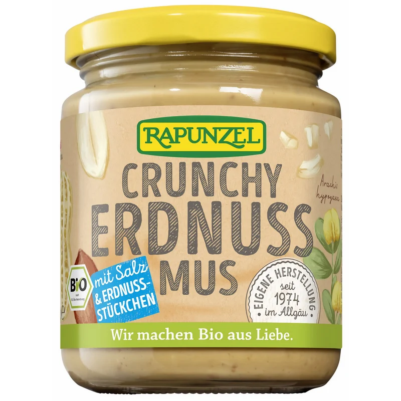 Rapunzel Bio Erdnussmus Crunchy mit Salz 500g