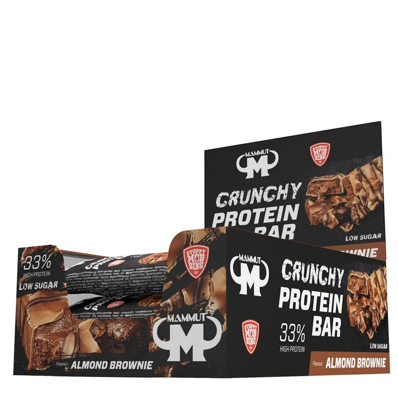 Crunchy Protein Bar 12 x 45g Riegel von Mammut