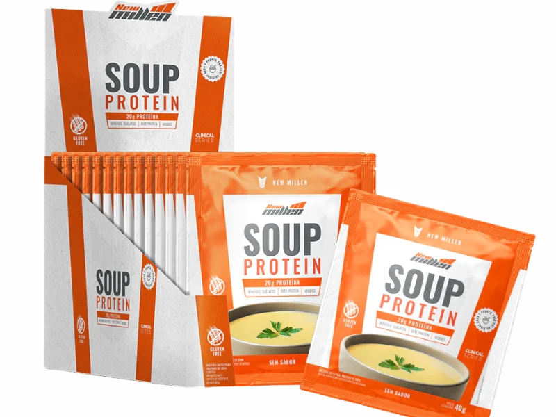 SOUP PROTEIN CAIXA C/ 15UN - 40G NEW MILLEN