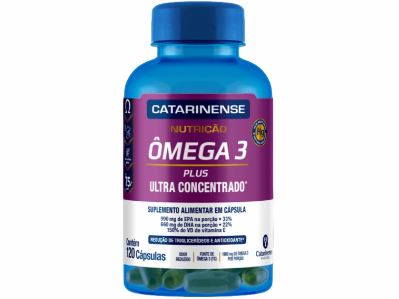 OMEGA 3 PLUS 120CAPS - CATARINENSE NUTRICAO