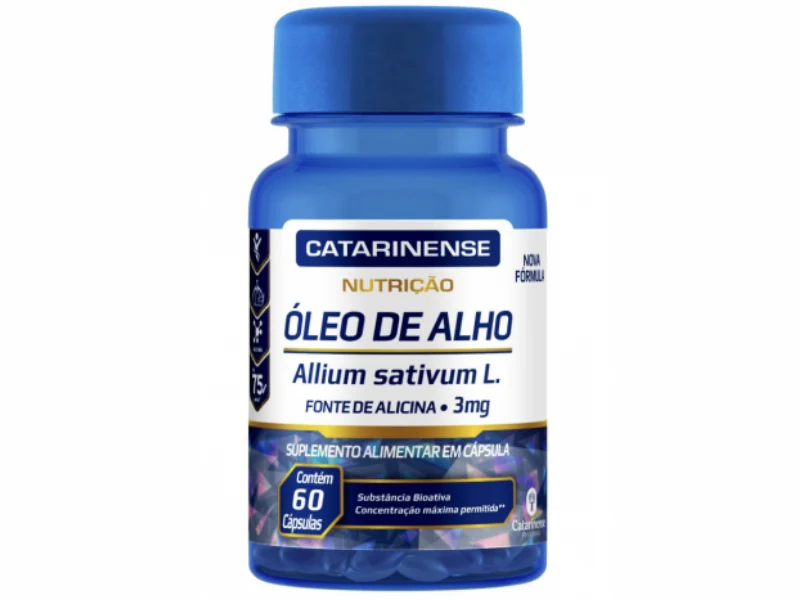 OLEO DE ALHO 500MG 60CAPS - CATARINENSE NUTRICAO