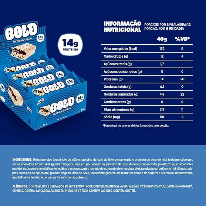 BOLD BAR 12UN 40G