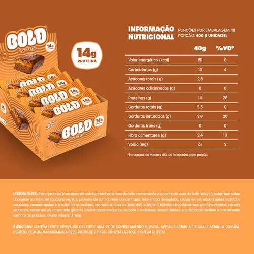 BOLD BAR 12UN 40G