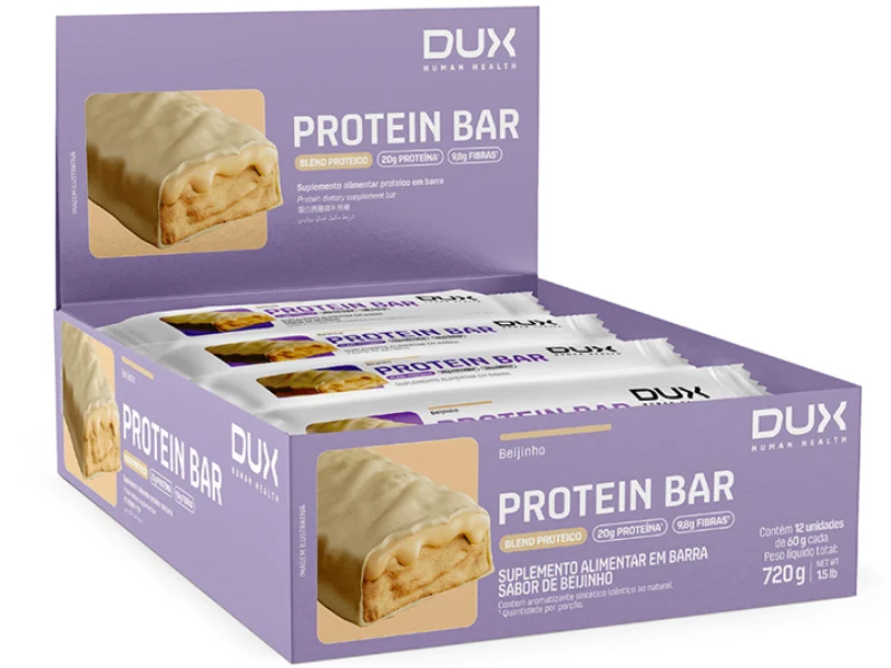 PROTEIN BAR C/12UN 60G - DUX NUTRITION
