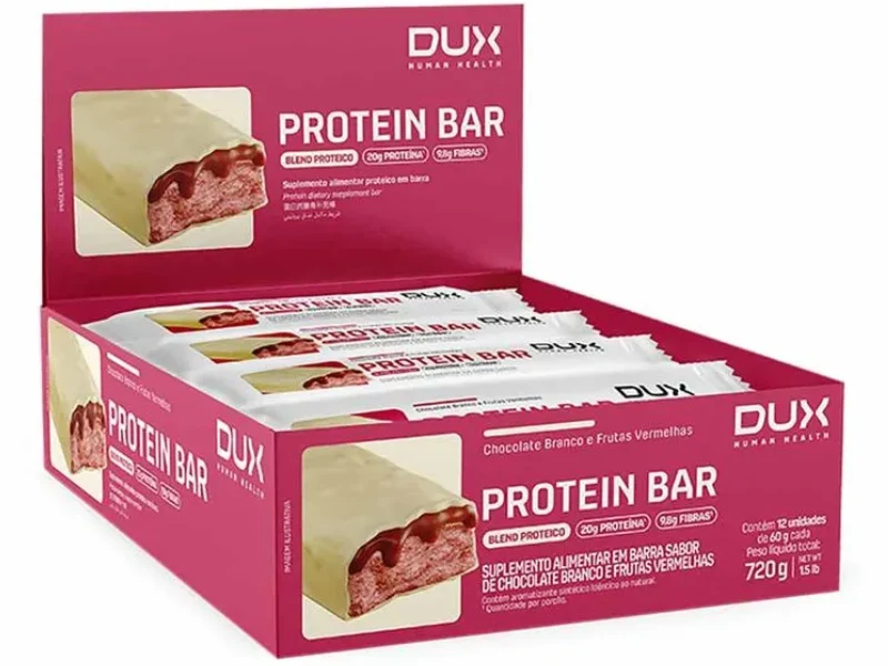 PROTEIN BAR C/12UN 60G - DUX NUTRITION