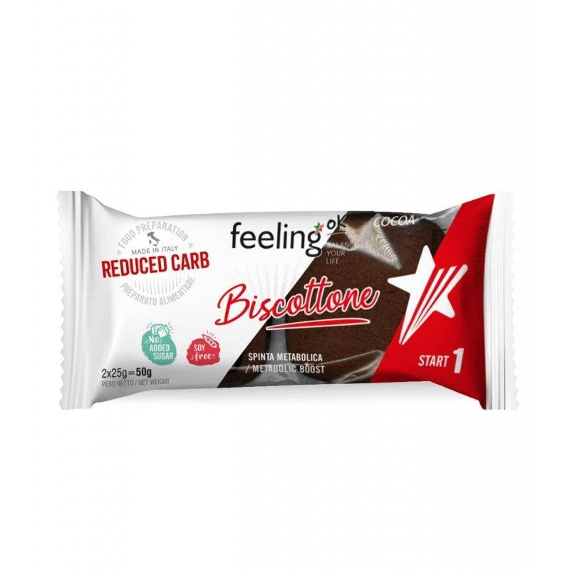 Protein Kekse Biscottone Start 1 (30% Protein) 50g von Feeling OK