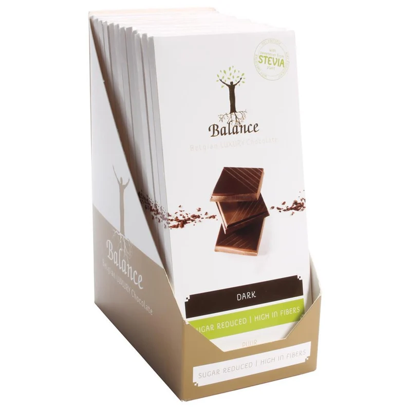 Belgian Luxury Chocolate 12 x 85g Tafel von Balance