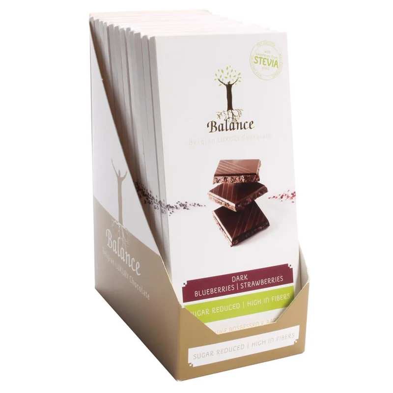 Belgian Luxury Chocolate 12 x 85g Tafel von Balance