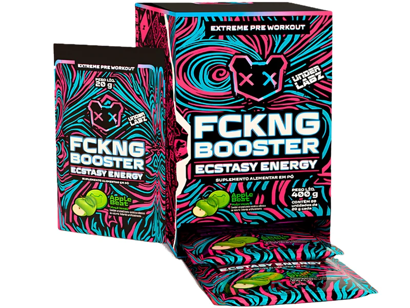 PRÉ - TREINO FCKNG BOOSTER APPLE BEAT 20UN 20G - UNDER LABZ