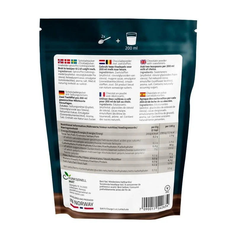 Trinkschokolade 250g Packung von Sukrin