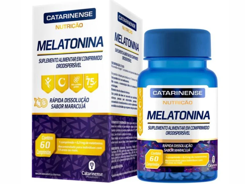 MELATONINA 60COMP - CATARINENSE NUTRICAO