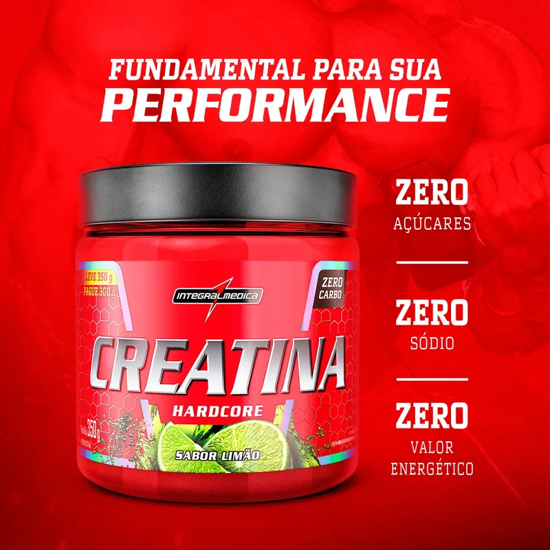 CREATINA 100% 350G - INTEGRALMEDICA