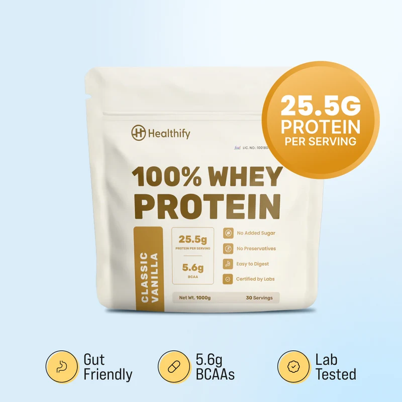 Classic Vanilla - 25.5 g Protein Powder - Pack of 1 KG